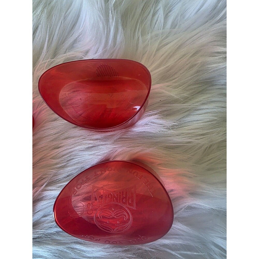 Vintage Pringles Chip Container Once You Pop The Fun Won't Stop ~ clear red